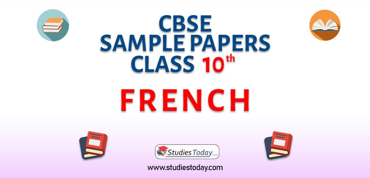 CBSE Sample Paper for Class 10 french