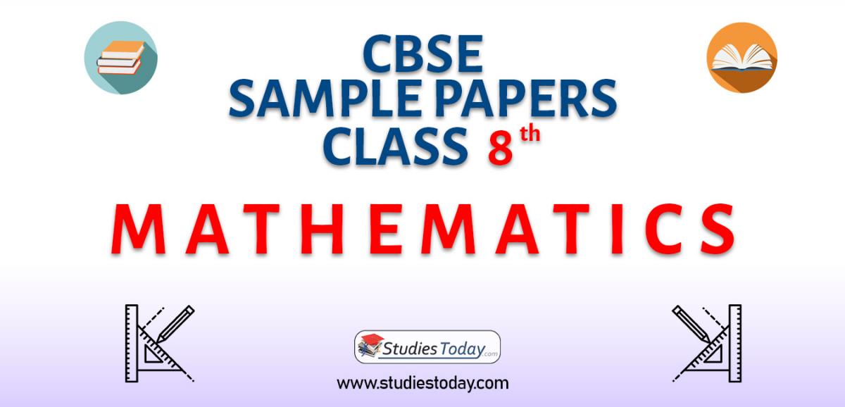 CBSE Sample Paper for Class 8 Mathematics