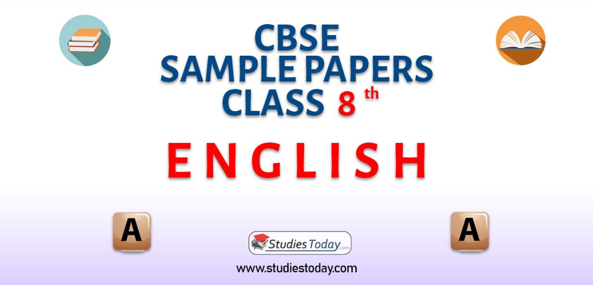 CBSE Sample Paper for Class 8 English