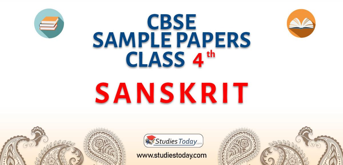 CBSE Sample Paper for Class 4 sanskrit