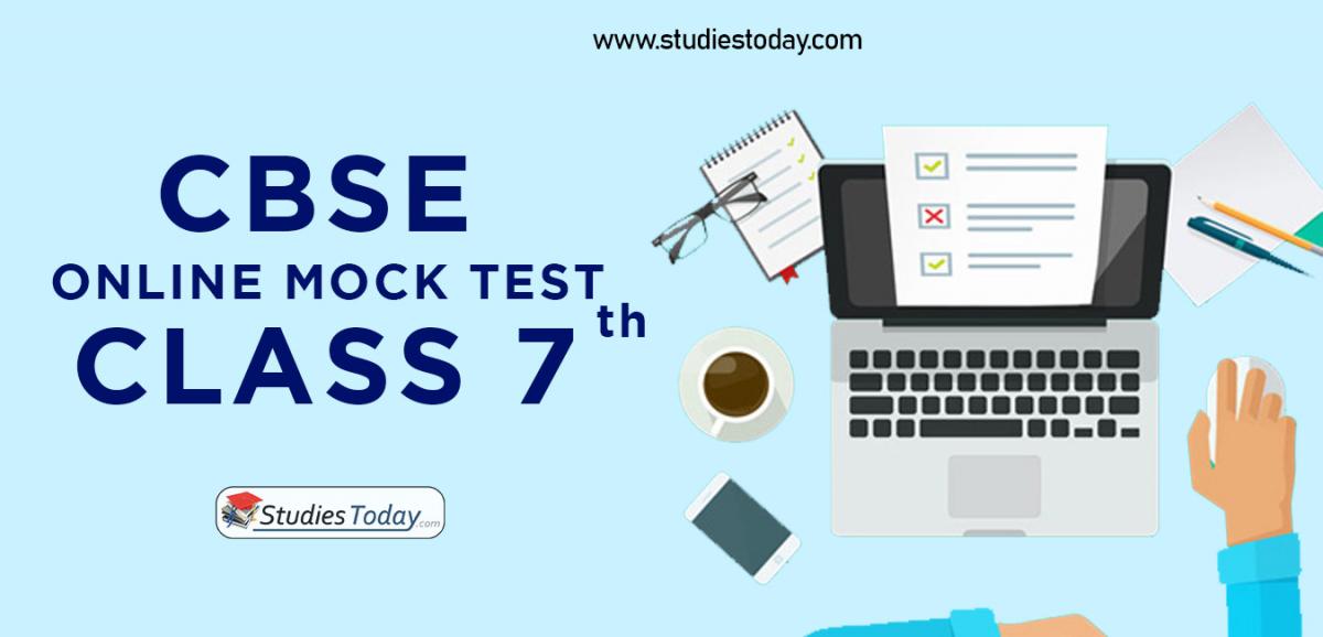 CBSE Class 7 Online Mock Test