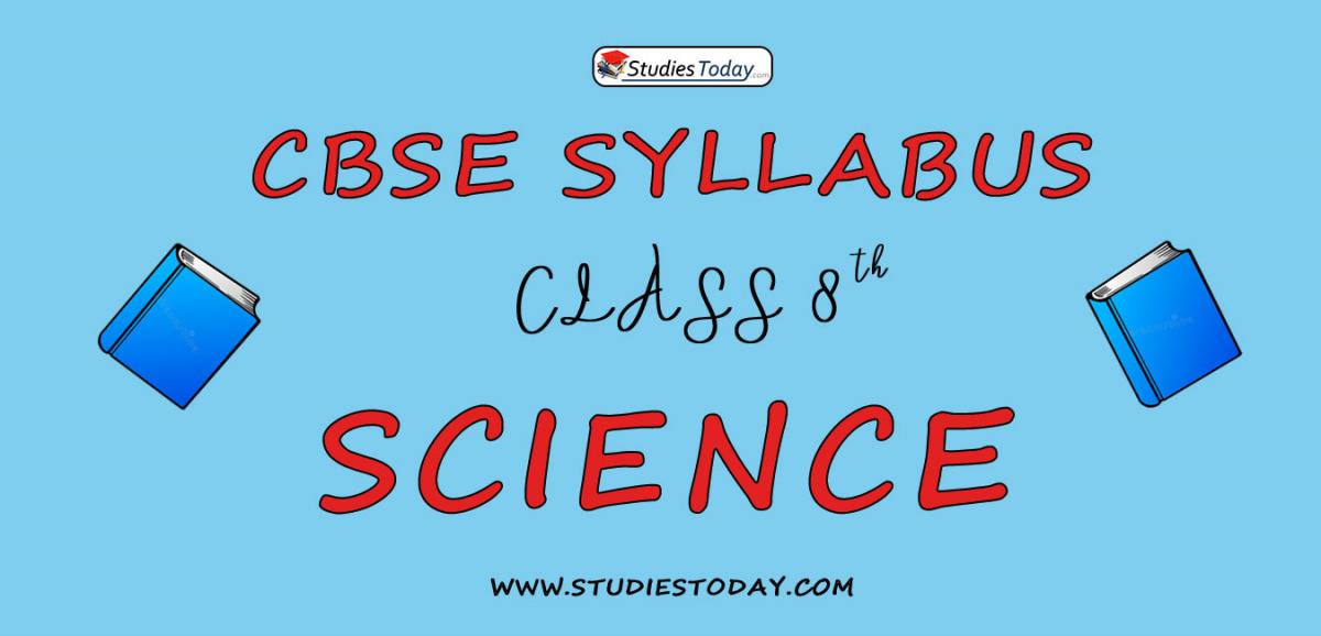 CBSE Class 8 Syllabus for Science 2020 2021