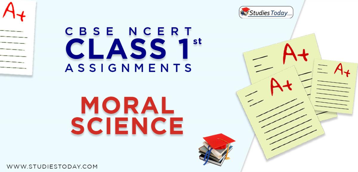 CBSE NCERT Assignments for Class 1 Moral Science