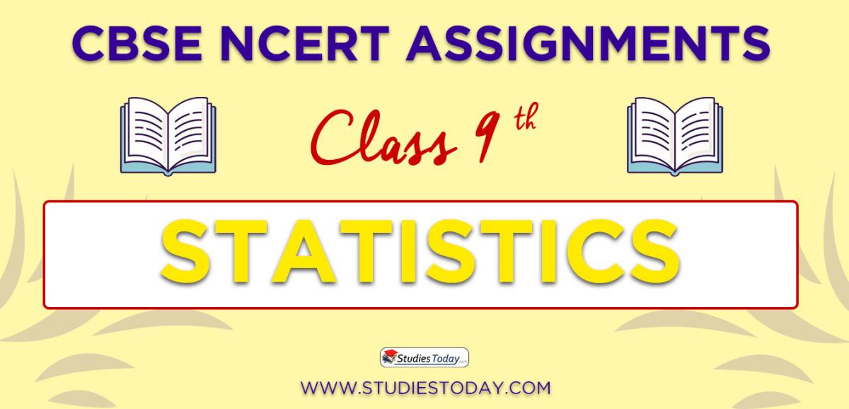CBSE NCERT Assignments for Class 9 Statistics