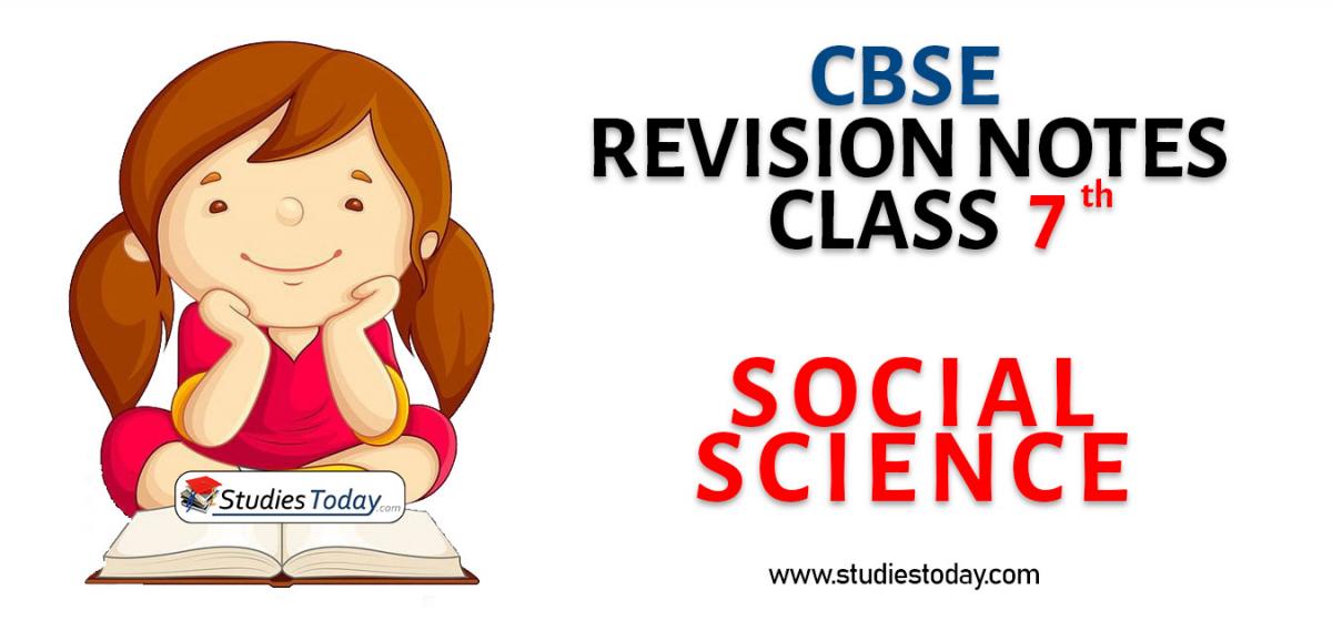 Revision Notes for CBSE Class 7 Social Science