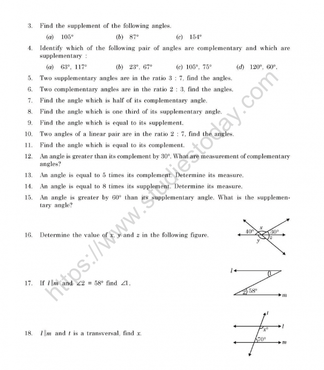 cbse-class-7-mental-maths-lines-and-angles-worksheet