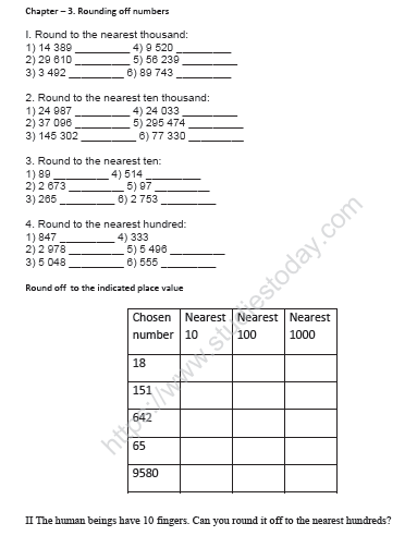 CBSE Class 4 Mathematics Sample Paper Set Y