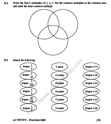 CBSE Class 5 Mathematics Sample Paper Set P
