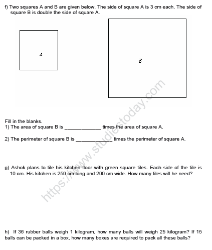 CBSE Class 5 Mathematics Sample Paper Set W