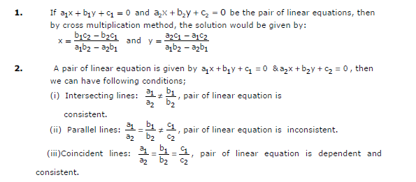 CBSE Class 10 Mathematics - Pair of Linear Equations in two Variables_1