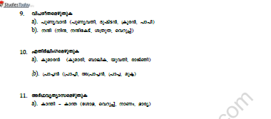 CBSE Class 9 Malayalam Worksheet Set E Solved 2