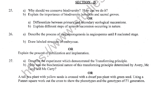 CBSE Class 12 Biology Sample Paper 2022 Set A Solved 5