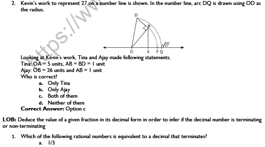 CBSE Class 9 Mathematics Number Systems Worksheet Set E 4