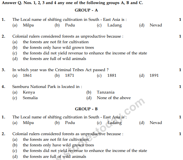 CBSE Class 9 Social Science Sample Paper Set 21