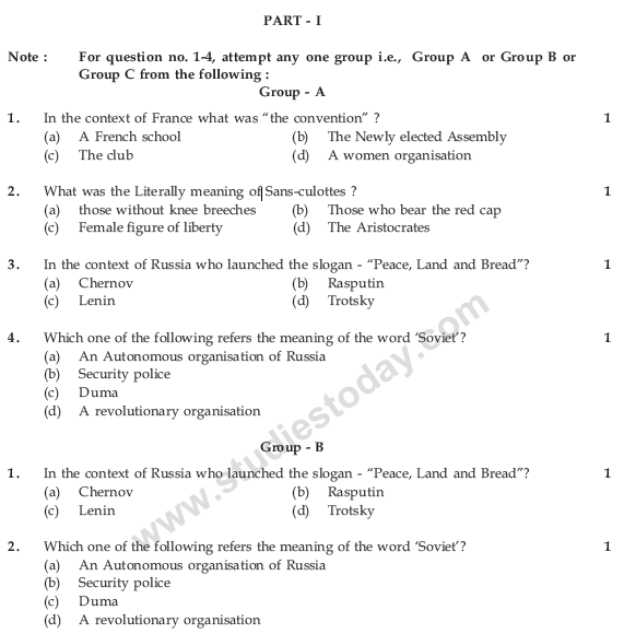 CBSE Class 9 Social Science Sample Paper Set 31