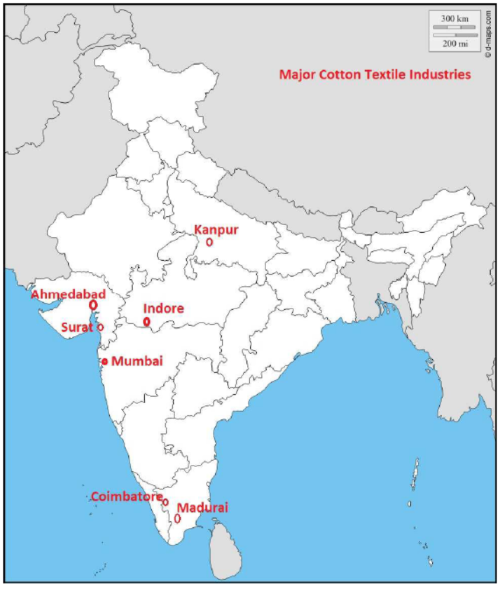 CBSE Class 10 Social Science Important Maps of India