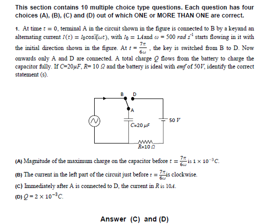 JEE Advanced Sample Question Paper Set 1 2014 with Answers 1