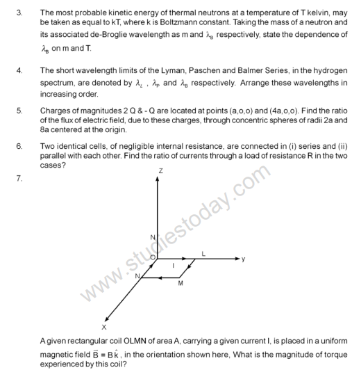 CBSE Class 12 Physics Sample Paper 2012 (2)