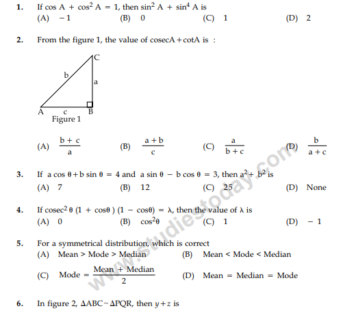 CBSE Class 10 Mathematics Sample Paper 2012 (10)