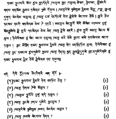 CBSE Class 10 Tamang Question Paper Solved 2019