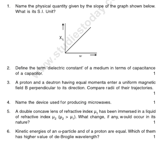 CBSE Class 12 Physics Sample Paper 2013 (11)