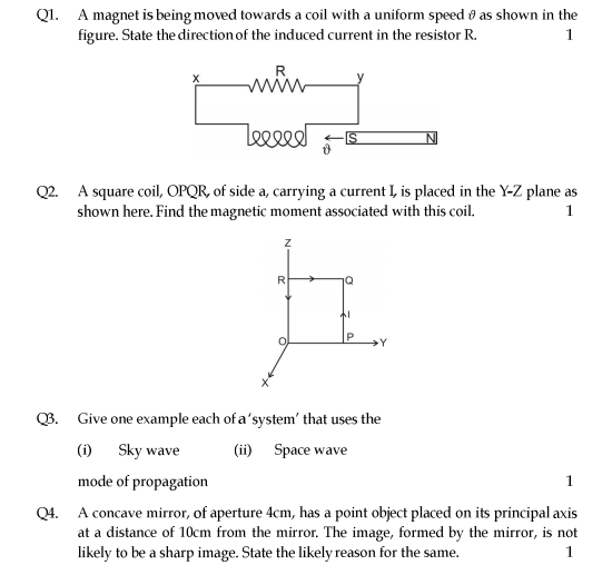 CBSE Class 12 Physics Sample Paper SA2 2015 (1)