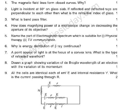 CBSE Class 12 Physics Sample Paper 2019 Solved (3)