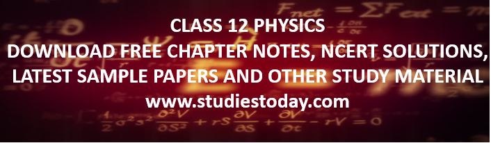 class_12_physics_notes_ncert_solutions