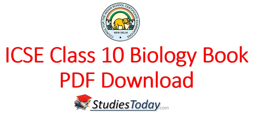 ICSE Class 10 Biology Book PDF Download