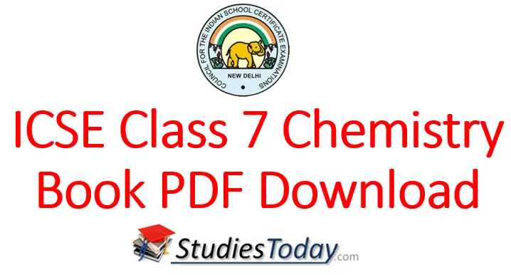 ICSE Class 7 Chemistry Book PDF Download