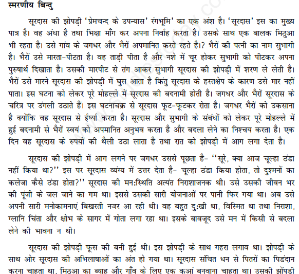 CBSE Class 12 Hindi Elective Antral Assignment