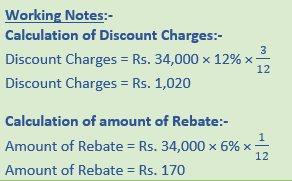 DK Goel Solutions Class 11 Accountancy Bills of Exchange-Q34