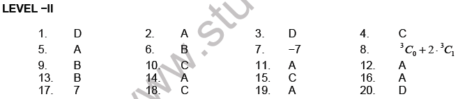 JEE Mathematics Binomial Theorem MCQs Set C-12