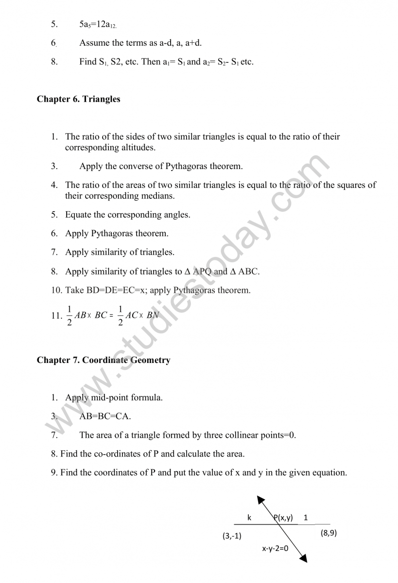 CBSE Class 10 Mathematics HOTs Questions Part A-17