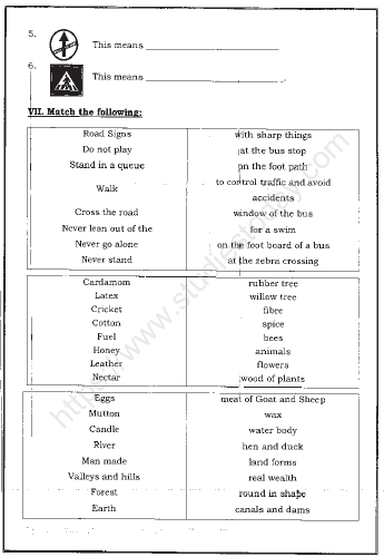 CBSE Class 2 EVS Sample Paper Set M