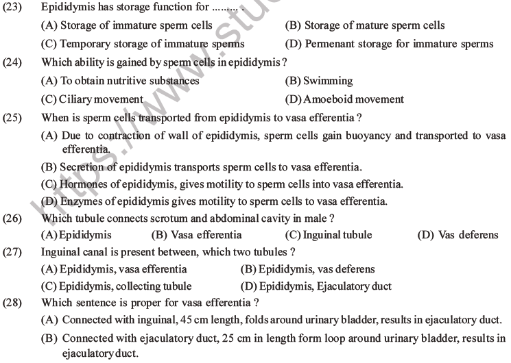 NEET Biology Human Reproduction MCQs Set A-11