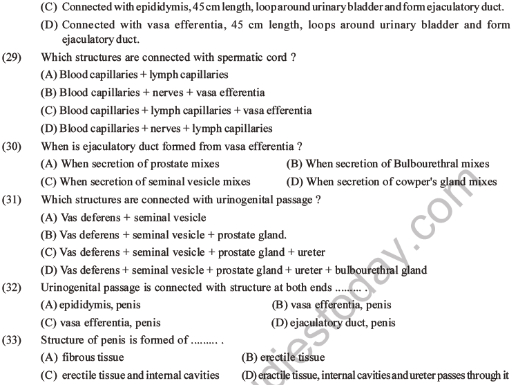 NEET Biology Human Reproduction MCQs Set A-12