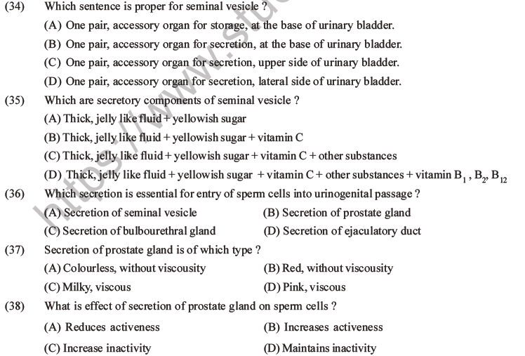 NEET Biology Human Reproduction MCQs Set A-13
