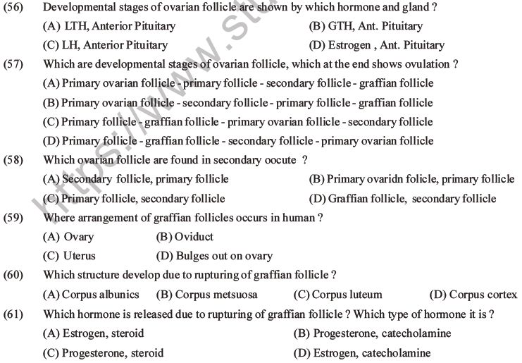NEET Biology Human Reproduction MCQs Set A-22