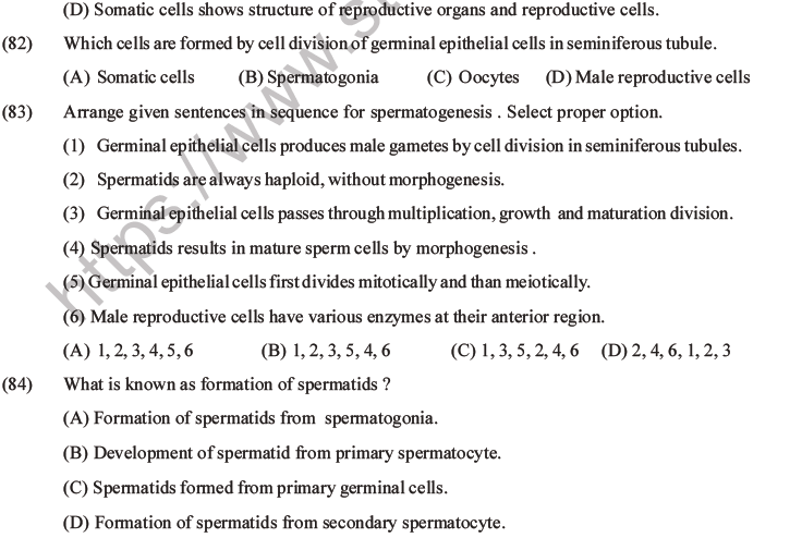 NEET Biology Human Reproduction MCQs Set A-34