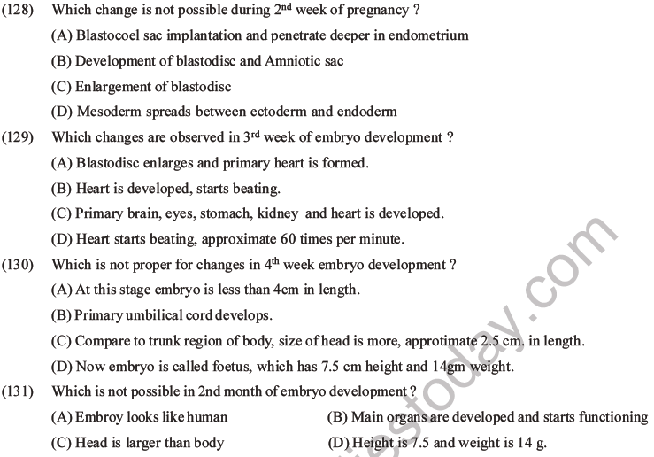 NEET Biology Human Reproduction MCQs Set A-53