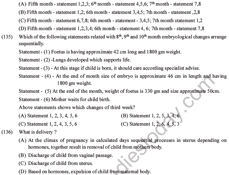 NEET Biology Human Reproduction MCQs Set A-55