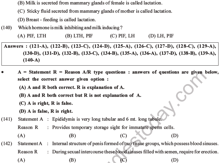 NEET Biology Human Reproduction MCQs Set A-57