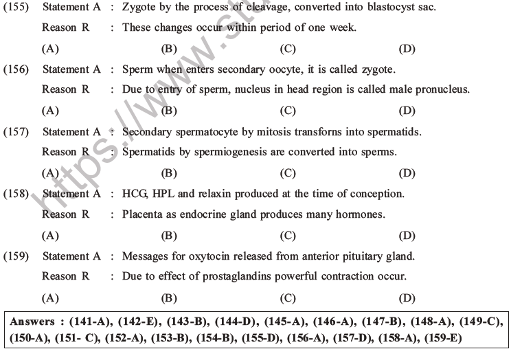 NEET Biology Human Reproduction MCQs Set A-60
