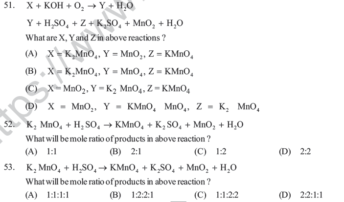 NEET UG Chemistry D and F Block Elements MCQs-8