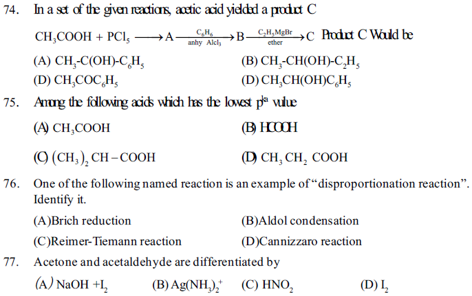 NEET UG Chemistry Organic Compounds Containing Oxygen MCQs-17