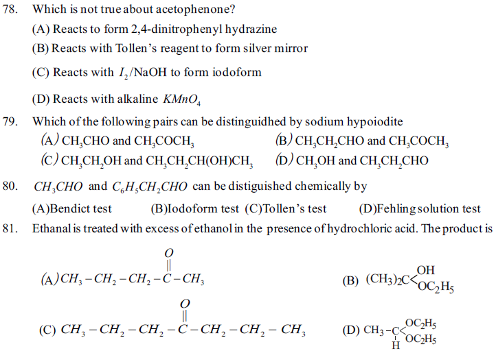 NEET UG Chemistry Organic Compounds Containing Oxygen MCQs-18
