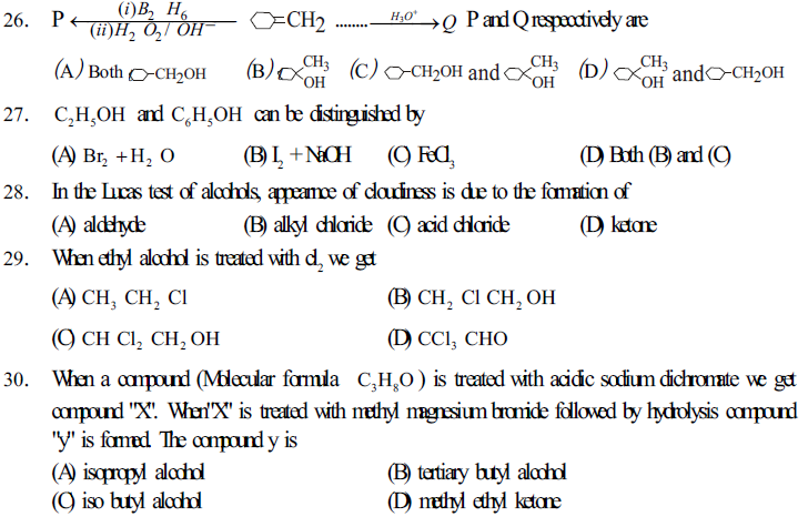 NEET UG Chemistry Organic Compounds Containing Oxygen MCQs-5