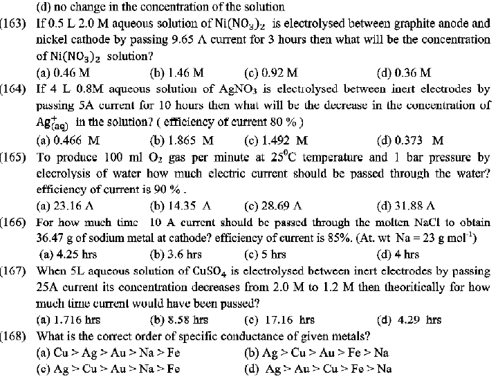 NEET UG Chemistry Redox Reactions and Electrochemistry MCQs-29