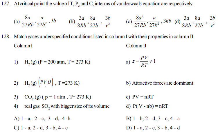 NEET UG Chemistry States of Matter MCQs-30